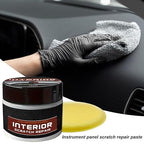 Dashboard Scratch Repair Kit Car Interior Scratch Remover 100g Dashboard Restorer Interior with Sponge Car Parts Refurbish Wax for Minor Scratches Repair, Safe for All Vehicles