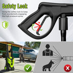 Pressure Washer, Power Washer with 4 Quick Connect Nozzles 1 Foam Cannon, High Pressure Cleaning Machine for Cars/Fences/Driveways/Patios/Farms/Home Cleaning