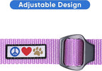 Pawtitas Dog Seat Belt | Pet Safety Seat Belt with Adjustable Strap for Small to Large Dogs | Exceeds Dog Safety Standards | Keep Your Dog Secure in The Car - Purple Orchid Car Seat Belt for Dogs