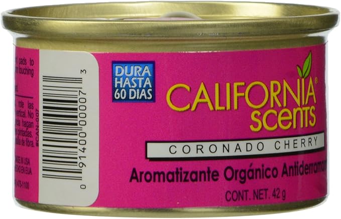 California Scents Spillproof Organic Air Fresheners, Coronado Cherry, 1.5 Ounce Cannister