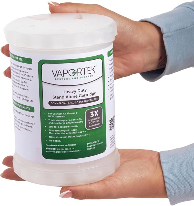 Vaportek Heavy Duty Odor Neutralizer Stand Alone Cartridge, HDSA 2.0, Odor Removal for Home, Office, Basements, Garages and More, 3X Industrial Fragrance
