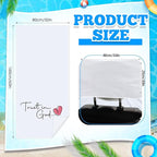 2 Pack Car Seat Towel Covers with Storage Bag 63 x 32 Inch Athletic Running Towel Seat Sweat Washable Non Slip Cover Gift for Car Outdoor Sport Activities (Trust in God)