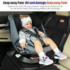 Bacgnyer Car Seat Protector, 2 Pack of Seat Protectors, Thickest Padded 600D Fabric Padding, Waterproof, Durable, Anti Slip Backing, Child Seat Protection, Suitable for Babies, Toddlers, Children