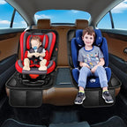 Car Seat Protector 1 Pack Car Seat Cushion Mat Thickest Padding,Waterproof 600D Fabric Car Seat Covers for Non-Slip Backing Mesh Pockets for Baby and Pet (Brown, 2 Pcs)