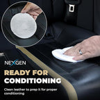 Nexgen Car Leather Cleaner - Quick Spray Car Interior Cleaner and Leather Restorer - Gentle Liquid Formula, Multi-Purpose Cleaner for Cars, Couch, Boots, Purses, and More (16 Oz)