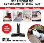 Vacuum Cleaner Brush Attachment for Removing Pet Hair (2.0 Improved Version) Cats & Dogs Lint Remover for Furniture, Carpets, Car Detailing, Universal Fit with Adapter 1 1/4 and 1 3/8 inches