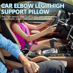 wuyaoyao 2PCS Car Door Armrest Pads, Soft Leather Elbow Pad Arm Rest for Car, Comfortable Car Knee Cushion, Automotive Elbow Leg Thigh Support Cushion Pillow, Interior Car Accessories (Beige)