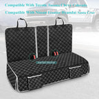 Dog Car Seat Cover Compatible with Toyota Tacoma/Chevy Colorado/Nissan Frontier/Hyundai Santa Cruz Back Seat Accessories 2000-2026, Waterproof Mid-Truck Pet Bench Backseat Covers with Non-Slip Backing