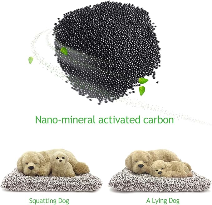 Ergocar Car Air Purifying Bags Cute Animals Odor Eliminator Bamboo Charcoal for Car Decoration & Eliminating Odors (Chihuahua-A)