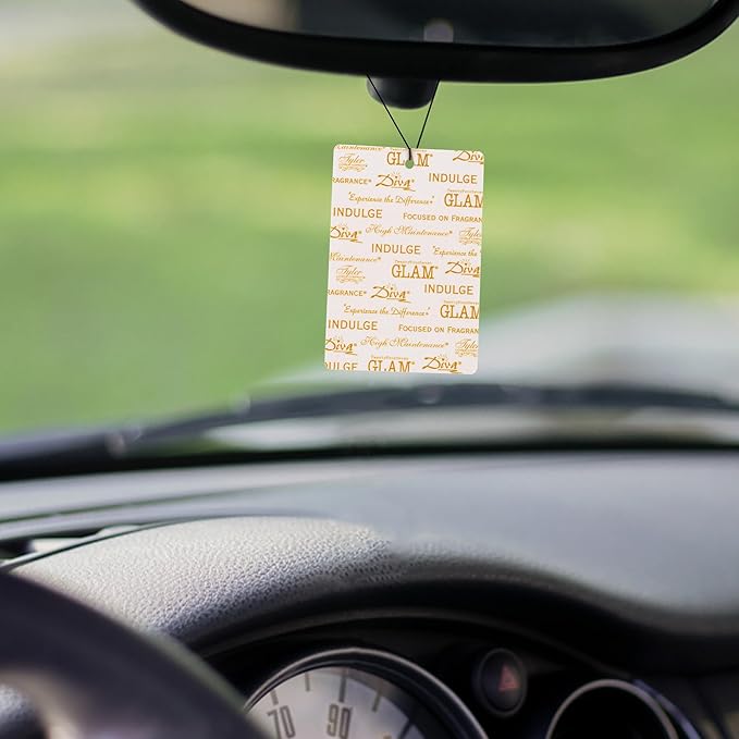 Tyler Candle Bless Your Heart Autoglam Ivory And Gold 4.5 x 3 Auto Air Freshener Mirror Hanger, Pack of 3