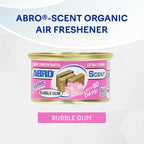 ABRO Car Air Fresheners: Canned, Spill Proof Airfreshener for Home, Office, or Car Accessories Interior, Lasts Up to 60 Days - 3 Pack Bubble Gum Scent