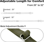 Dog Seat Belt for Car, Adjustable Dog Car Harness Seatbelt for Small Medium Large Dogs, Heavy Duty Travel Safety Restraint with Locking Aluminum Hook & Reflective Nylon Strap, Ranger Green