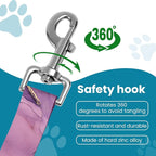 Adjustable pet cat and Dog car seat Belt，The Lanyard is Flexible and Adjustable from 20 to 33 inches(Purple Butterfly)