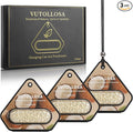 3 Pack Car Air Freshener & Car Deodorizer, Coconut Scented - Long Lasting Hanging Car Air Fresheners for Women & Men, Car Accessories by VUTOLLOSA