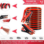 Car Emergency Roadside Kit - Roadside Assistance Emergency Kit, Car Emergency Kit with Jumper Cables, Safety Kits for Cars,Folding Shovel, Tow Rope,Car Tool Kit