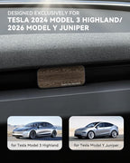 Car Air Freshener Adapter for Tesla Model 3 Highland/Model Y Juniper, Alloy Air Fragrance Diffuser in Vent with 4 Scents Long-Lasting Fragrance Refills(Dark Ash Wood)