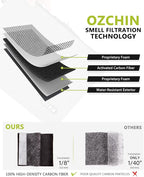 OZCHIN Smell Proof Bag Pocket Bag Activated Carbon Fiber 8'' x 5'' Portable Carry Pouch for Travel
