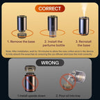 2025 Upgraded Smart Car Air Fresheners Diffuser with Starry Sky Projection Adjustable Scent, Essential Oil Diffusers for Automatic On/Off Automatic Aroma Diffuser with 50ml Car Perfume- Ocean