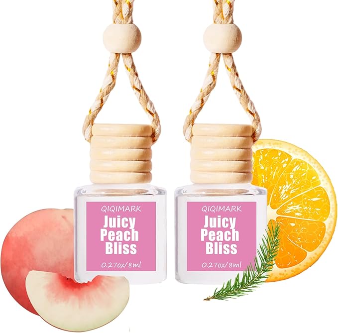Christmas Decorations Indoor Air Freshener Hanging, Essential Oil Diffuser for Car, Hanging Car Air Freshener, Long Lasting Automobile Aromatherapy Diffuser Bottle