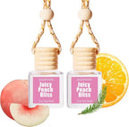 Christmas Decorations Indoor Air Freshener Hanging, Essential Oil Diffuser for Car, Hanging Car Air Freshener, Long Lasting Automobile Aromatherapy Diffuser Bottle