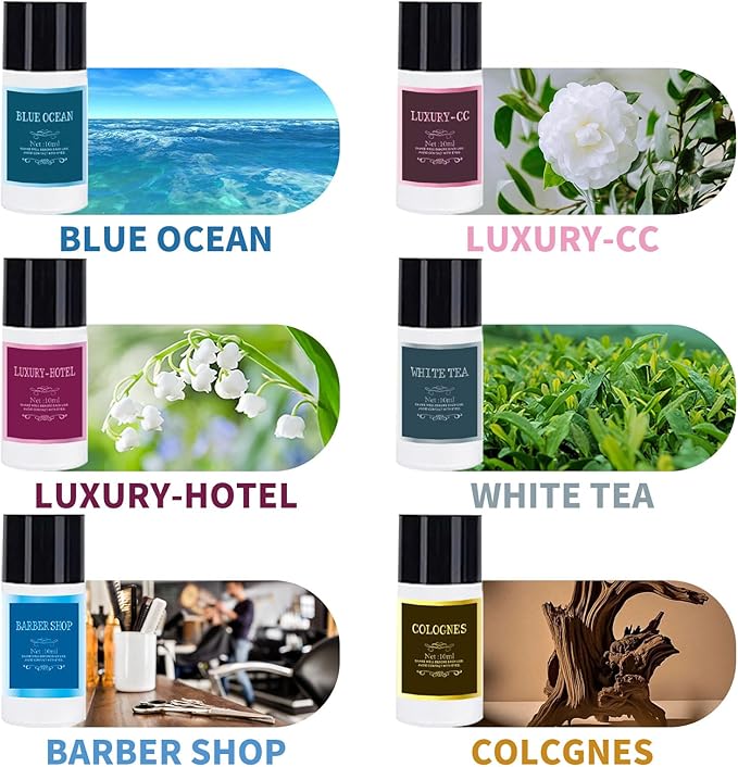 Car Air Freshener Refill Cologne Aromatherapy Oil 20 PCS, Essential Oils Mixed Fragrance Set for Car Diffusers (No Diffuser Included)