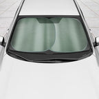 BDK 2PC Charcoal Gray Car Windshield Sun Shade – Sun Visor & Sunshade for Car Windshield – UV Rays Interior Protection - Easy Setup & Keeps Your Vehicle Cool – SUV & Truck Accessories - 31.75 x 28.75