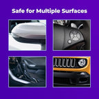 Plastic Restorer for Cars (8.45 fl oz), User Friendly Car Trim Restorer, Quick Plastic Trim Restorer with Free Sponge Applicator, Restores Faded Car Plastics, Bumpers & Against UV Rays