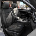 GIANT PANDA Front Seat Covers for Subaru Outback Forester Crosstrek Legacy Impreza, Faux Leather Bucket Seat Cover Fit Subaru Seat Protectors (Black) 2-Pack