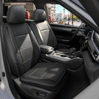 GIANT PANDA Front Seat Covers for Subaru Outback Forester Crosstrek Legacy Impreza, Faux Leather Bucket Seat Cover Fit Subaru Seat Protectors (Black) 2-Pack