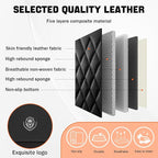 Car Seat Covers Compatible with Toyota Camry 2012-2026 Durable Waterproof Automotive Seat Covers Stretchable Fabric Material, Airbag Compatibility, Premium Nappa Leather(Black, Full Set)
