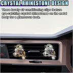 2PCS Bling Bird Car Air Vent Clips, Crystal Rhinestone Auto Air Conditioning Outlet Clip, Cute Car Vent Decorative Clip, Auto Interior Decoration Charm for Women (Bird)