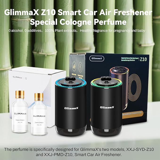 Car Air Fresheners Refill,Z10 Colorful Stary Sky Intelligent Aromatherapy Machine Dedicated Perfume Refill,50ml Can Be Used For 35 Days,French Cologne Scents. (1 Bottle Of Cologne Perfume)