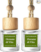 C Classy Car Air Freshener Hanging 2 Pack, Oceano Essential Diffuser for Cars, Cute Car Accessories, Long-Lasting Fragrance, C ar Air Fresheners for Women & Men Gift, Made in USA
