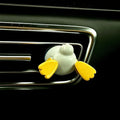 Funny Duck Car Air Vent Decoration and Clip with Air Freshener Natural Scent Tablet and Refill, Car Aromatherapy Accessories and Interior Decoration