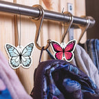 12 Pack Car Air Fresheners Butterfly Summer Flower Hanging for Women Girls Cute Air Freshener for Cars Mirror (Butterfly)