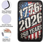 Dreaweet 1776-2026 250 Years Flag Print Arm Rest Cover for Car Soft Scratch-Proof Center Console Cover Pad Universal Armrest Cover for SUV Truck Sedan