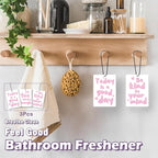 Pink Inspirational Girls Car Air Freshener Accessories 3pcs, Preppy Hanging Air Fresheners Decor for Girly Room Closet Bathroom, Positive Car Scent Lavender Fragrance Card for Women Drawer