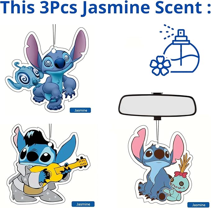 Rawan 9 Pack Car Air Freshener Cartoon, Cars Accessories Cute for Women Girls And men Car, Funny Decor Hanging Fresheners Interior Room Decorations, for Christmas Gift