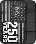 Dreaweet 250th Anniversary USA Flag Center Console Armrest Pad Cover Patriotic Car Arm Rest Cover Universal Middle Console Covers for Cars SUV Truck Sedan