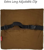 Bookishbunny 2pc High Resilience Memory Foam Seat Chair Waist Lumbar Back Support Cushion Pillow Car Office Home (Brown)