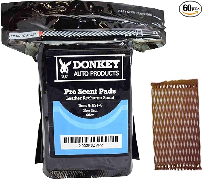 Pro Scent Professional Air Freshener Pads - Leather Recharge (60 Pads per Pack)