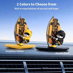 Kwak's Car Dashboard Decorations, Boat Automotive Air Fresheners Cute Rotatable Interior Accessories Ornaments Means Smooth Sailing Shangri-la Fragrance (Black)