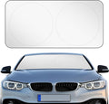 Woanger Windshield Sun Shade Foldable Car Front Window Covers for Car Accessories Sun Heat UV Rays Visor Protector Protection for Universal Cars SUV Truck (Solid Style)