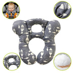 Baby Travel Pillow, Infant Kid's Cushion Soft and Skin Friendly for Car Seat, Pushchair and Stroller (Gray Fish)