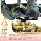 2 Pack Car Air Freshener Pistachio and Salted Caramel Hanging Essential Oil Diffuser Long Lasting Car Scent Automobile Aromatherapy with Rearview Mirror Accessories(Cross Pendant)