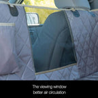 iBuddy Dog Seat Cover for SUV and Small Truck, Waterproof Car Hammock Heavy Duty Back Seat Cover for Dog with Mesh Window Durable Scratchproof Pet Car Seat Protector for Rav4 CR-V Jeeps
