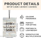 Rustic Farmhouse Camping Car Air Freshener 4 Pcs, Camping Lovers Gifts Air Freshener Hanging for Cars Books Closet Drawer, Camper Car Accessories Gifts for Women Men Couples
