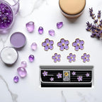 6 Pcs Daisy Air Vent Clips, Cute Flower Air Conditioning Outlet Clip Car Air Fresheners Vent Clips Car Interior Decor Charm Decoration Cute Accessories for Women Girls + Mask Hook(Purple)