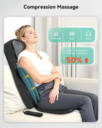 Snailax Shiatsu Neck and Back Massager with Heat, Adjustable-Height Neck Massager Rollers Massage Chiar Pad with Vibration, Chair Seat Massager for Home, Office, Gifts for Men, Women