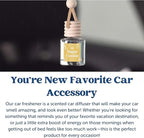 C&E Craft Co Hanging Car Air Freshener Diffuser 2 Pack, Long Lasting Fragrance Oil Car Freshener, Glass Bottle Auto Air Freshener, Made in USA (Cinnamon Sugar + Sugar Cookie)